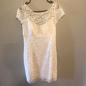 DB Studio white lace dress